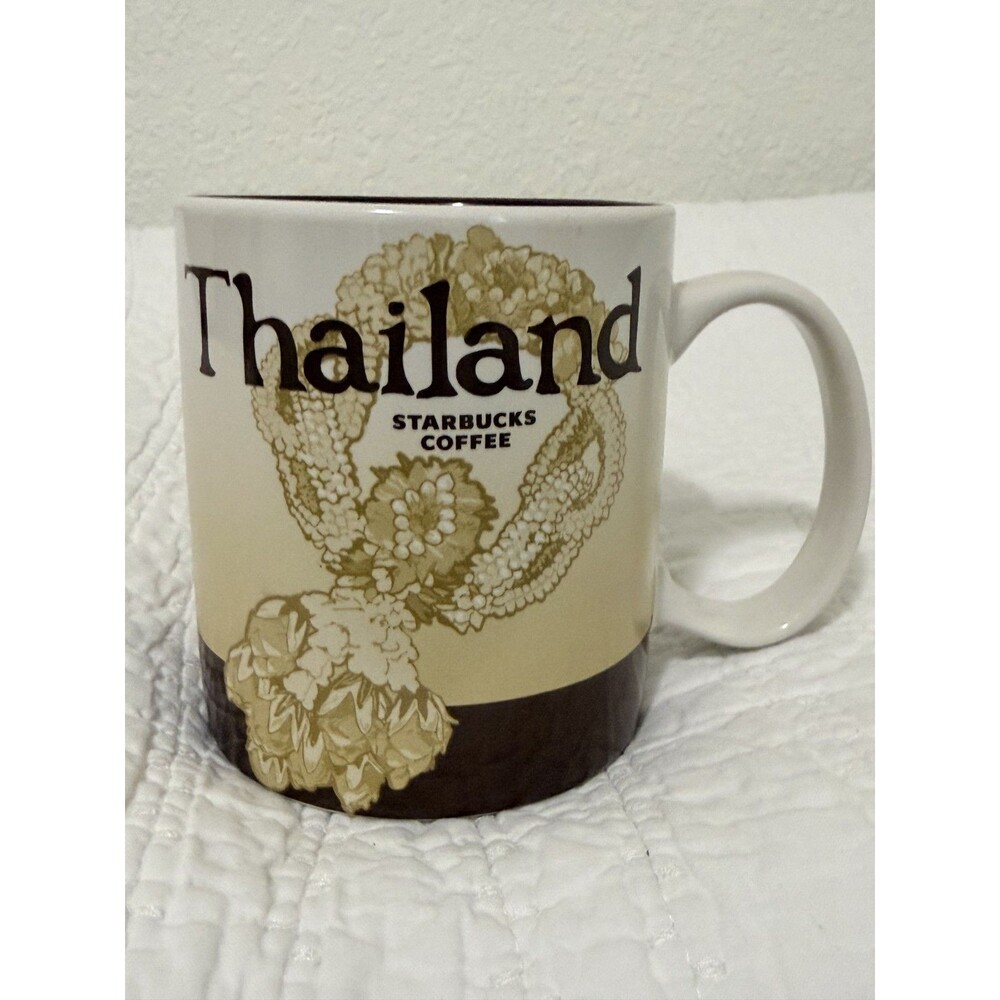 New Starbucks Thailand City Mug Global Collectors Coffee Cup 16 ozs  2015